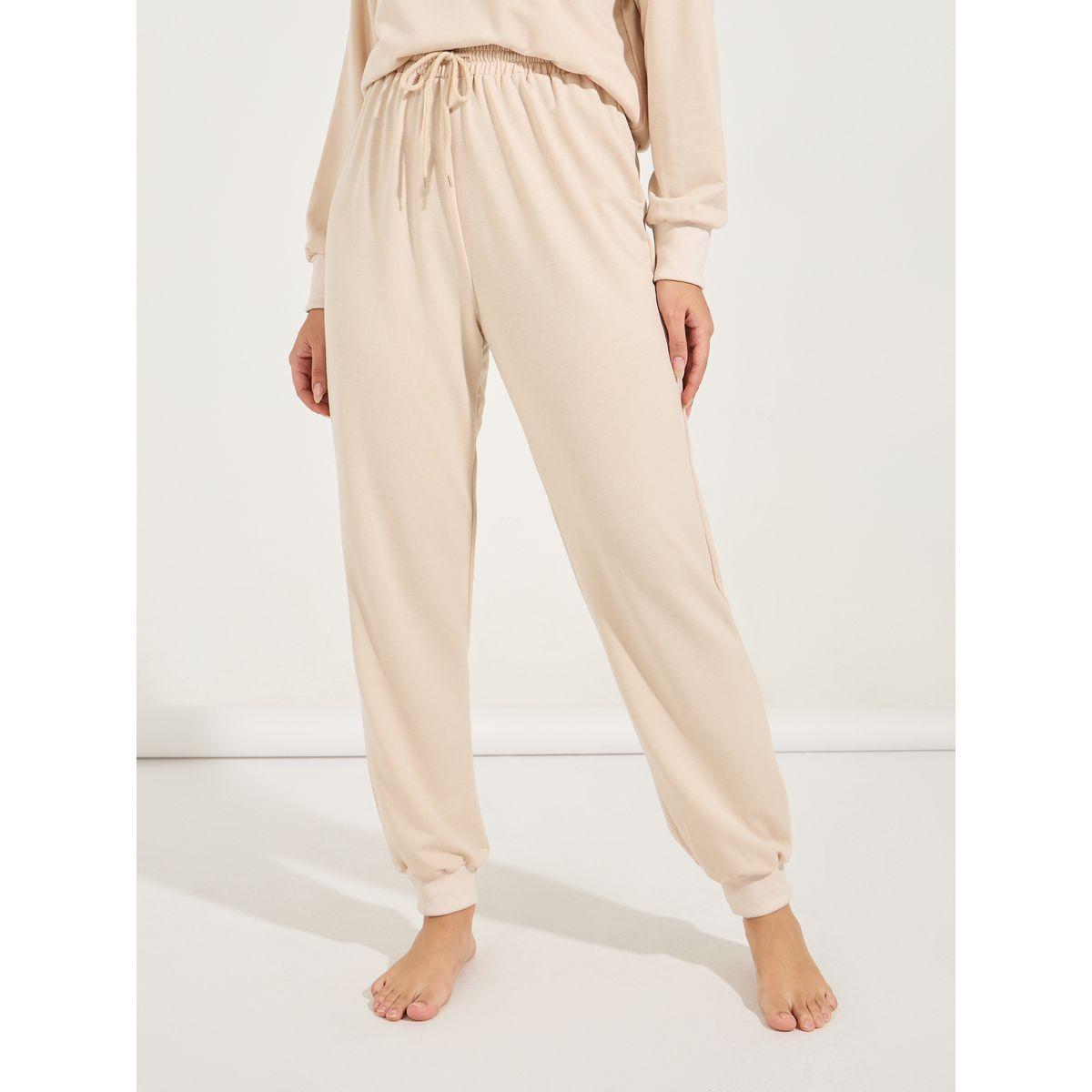 Styli Unwind Overthinking Slogan Print Sweatshirt & Jogger Lounge Set-women-clothing-coordsets-image-6
