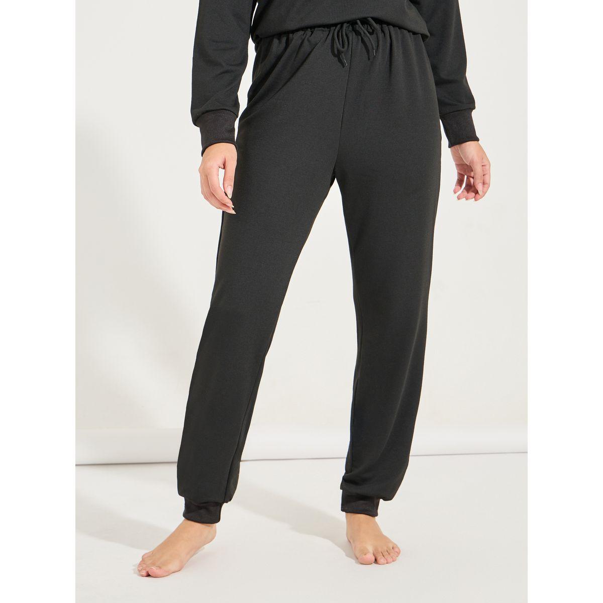 مجموعة من جوغر مع سويت شيرت مطبع بكتابة-women-clothing-coordsets-image-5