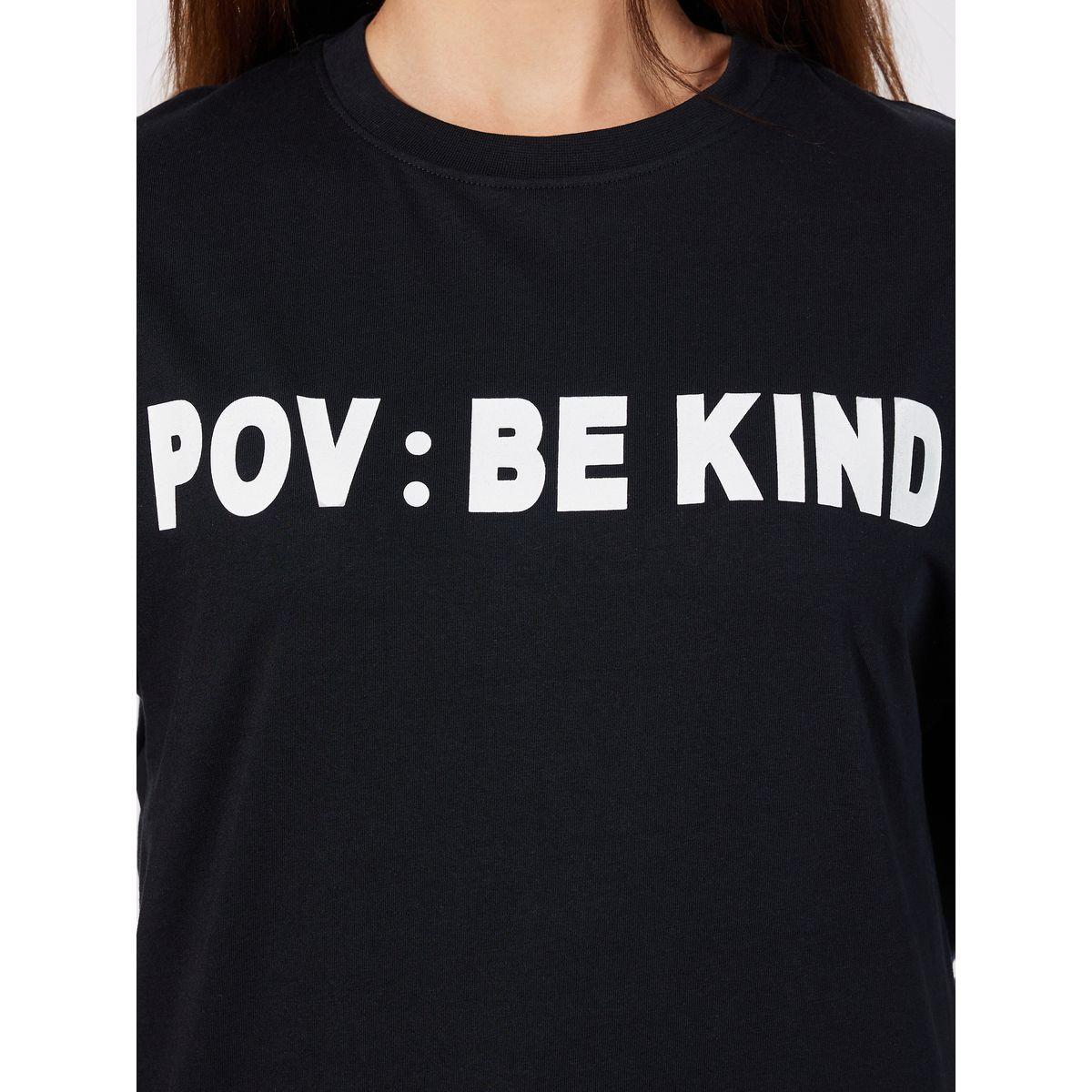تيشيرت فضفاض بياقة دائرية وأكمام قصيرة-women-clothing-tshirts-image-4
