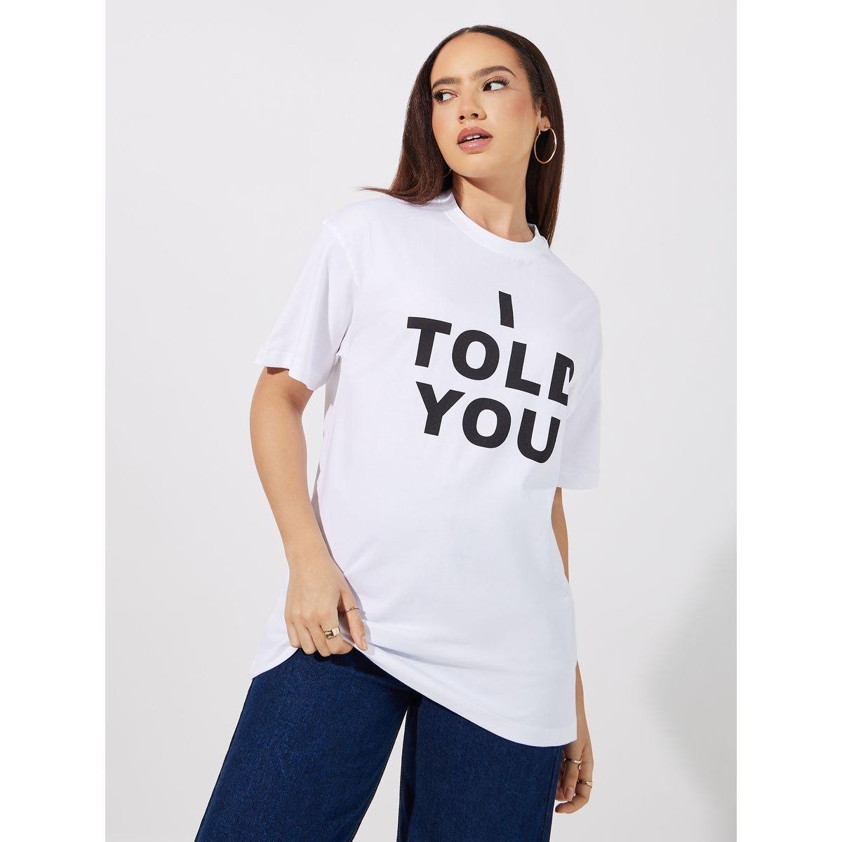 Slogan Print Oversized Short Sleeve T-Shirt-women-clothing-tshirts-image-1