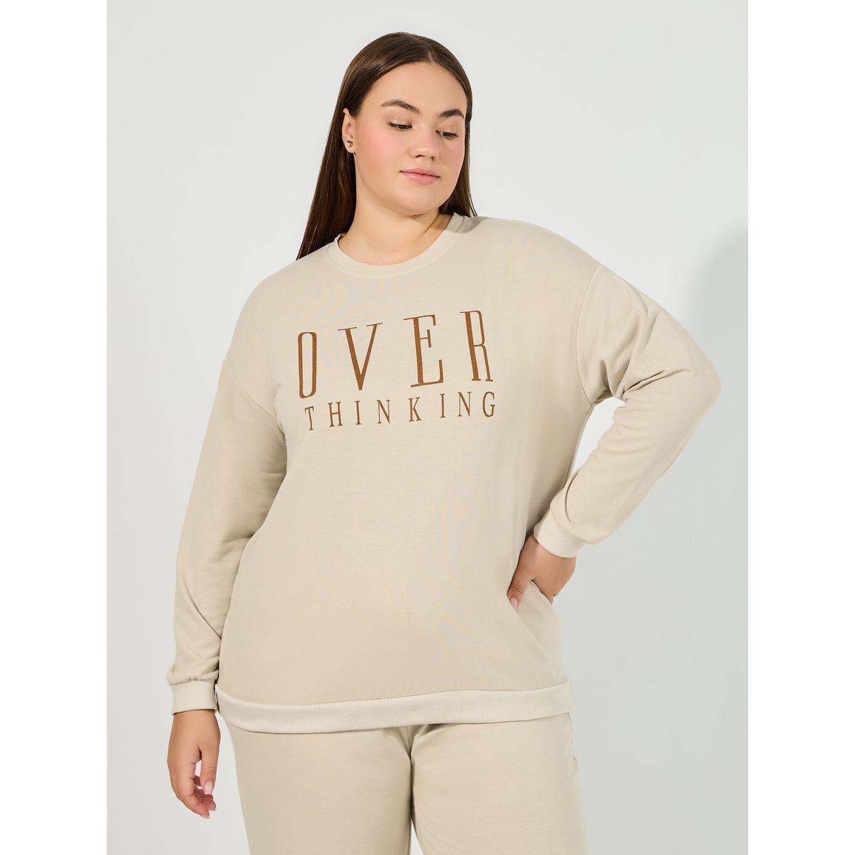 مجموعة من جوغر مع سويت شيرت بمقاس كبير-women-clothing-nightwear-pyjamas-longsets-image-6