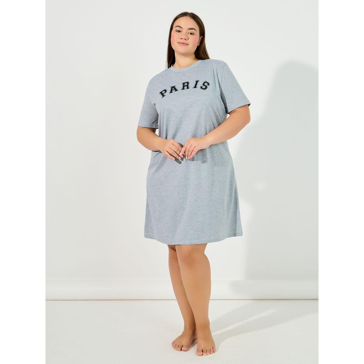 مجموعة من 2 قميص نوم بمقاس كبير-women-clothing-nightwear-nighties-image-2