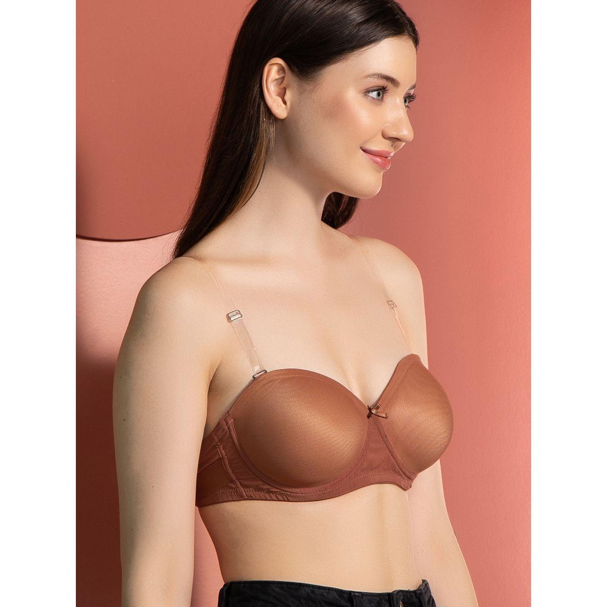 Clovia X Styli  Pack of 2 - Padded Underwired Balconette Bra with Transparent Straps & Band-women-clothing-lingerie-bras-image-4