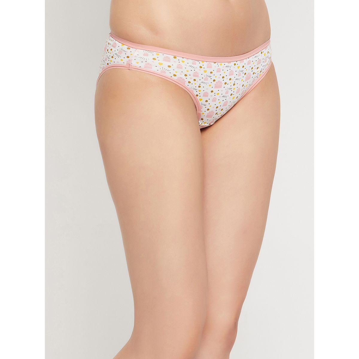 Clovia X Styli  Pack of 5 - Cotton All Over Print Bikini-women-clothing-lingerie-panties-image-5