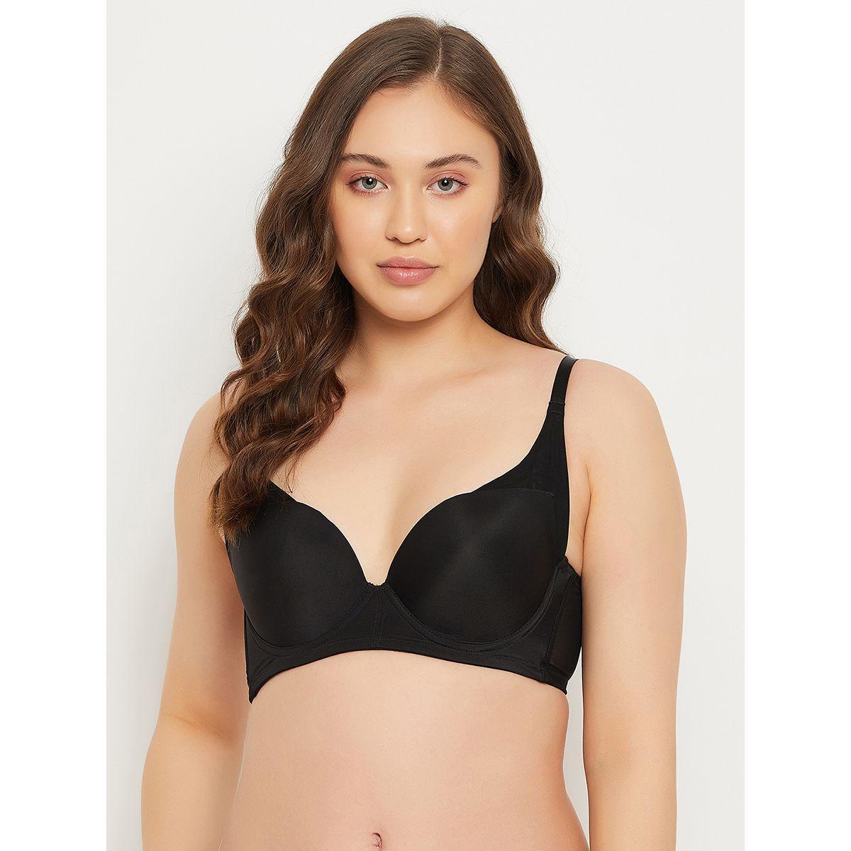 Clovia X Styli  Pack of 2 - Push-Up Padded Underwired Demi Cup T-shirt Bra-women-clothing-lingerie-bras-image-2