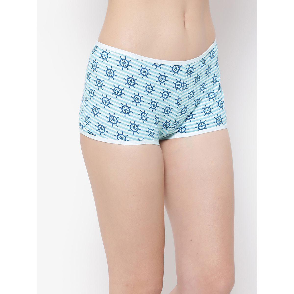 Clovia X Styli  Pack of 5 - Cotton Solid & Nautical Print Boyshorts-women-clothing-lingerie-panties-image-5