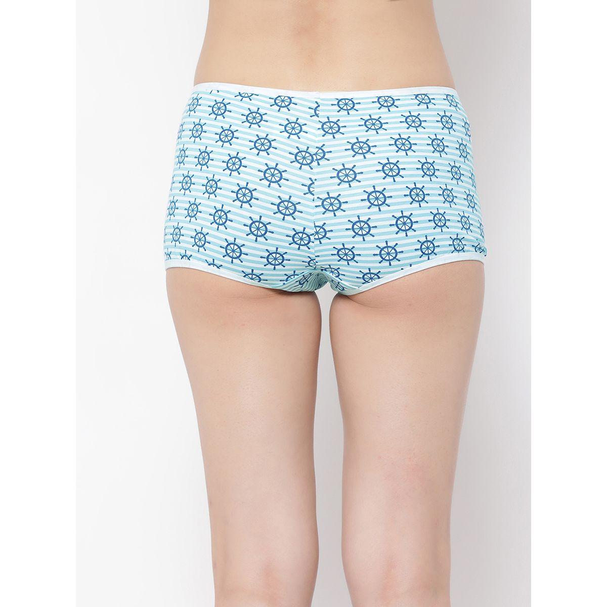 Clovia X Styli  Pack of 5 - Cotton Solid & Nautical Print Boyshorts-women-clothing-lingerie-panties-image-6
