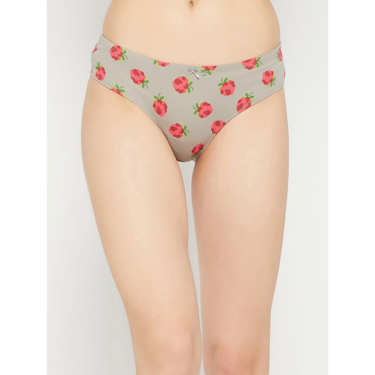 Clovia X Styli  Pack of 5 - Cotton Solid & Fruit Print Thong-women-clothing-lingerie-panties-image-9
