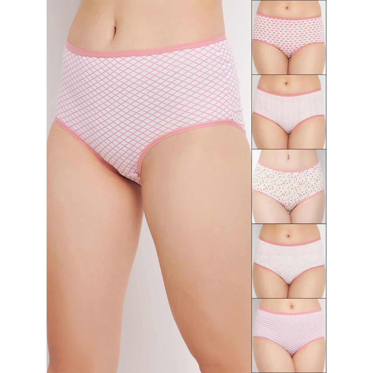 Clovia X Styli  Pack of 6 - Cotton All Over Print Full Briefs-women-clothing-lingerie-panties-image-1