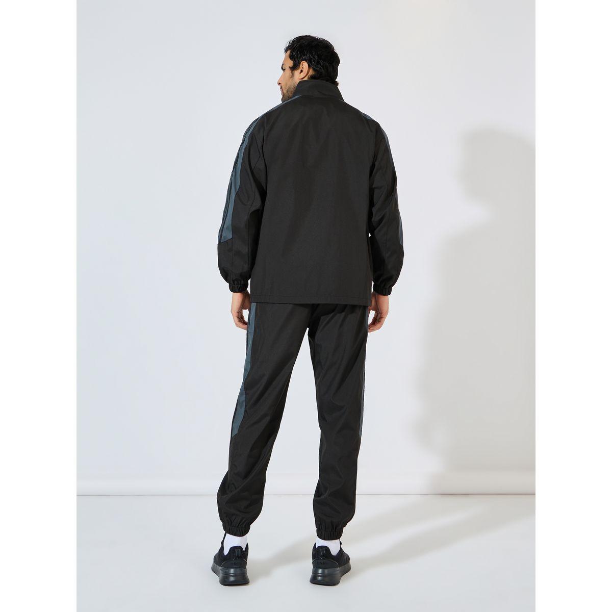 Styli Active Front Zip Striped Panel Detail Athleisure Track Suit-men-clothing-sportswearandactivewear-tracksuits-image-6