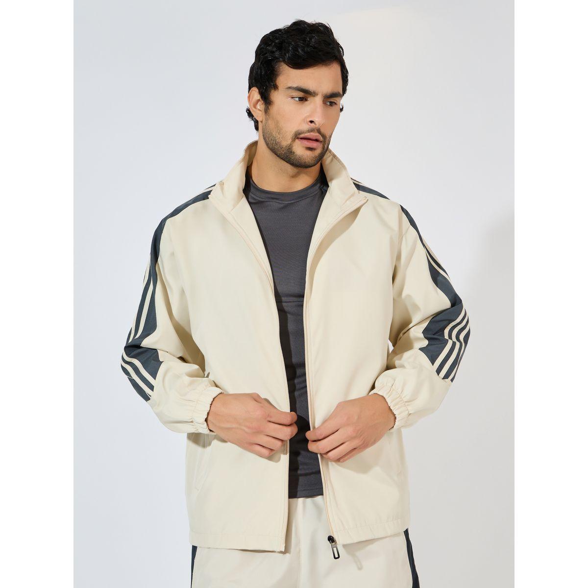 Styli Active Front Zip Striped Panel Detail Athleisure Track Suit-men-clothing-sportswearandactivewear-tracksuits-image-2