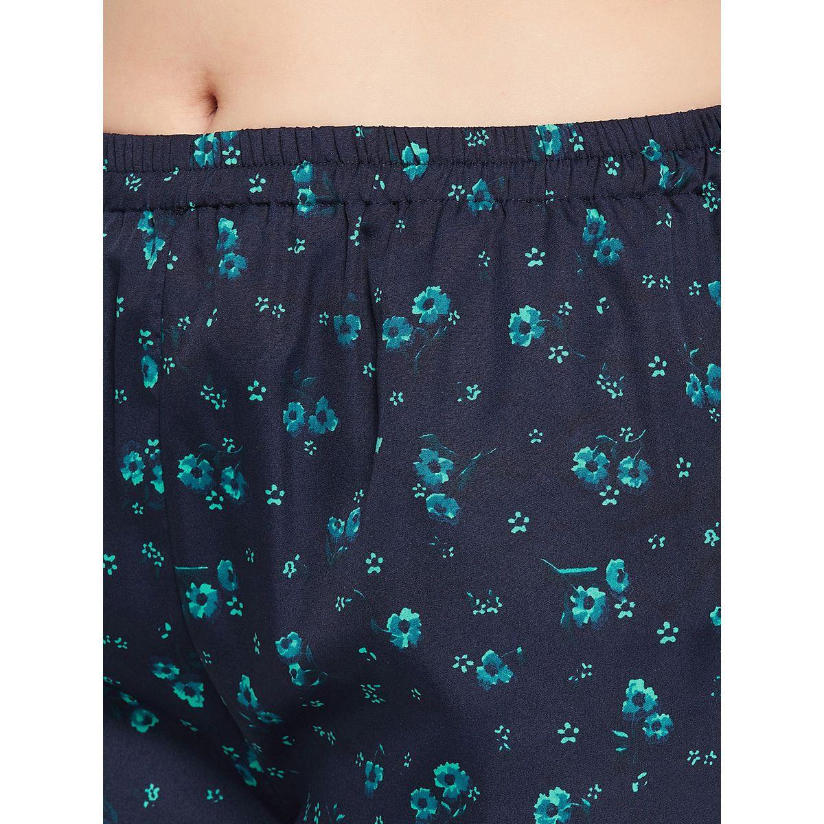 Clovia X Styli  Floral Print V Neck Cami & Pyjama Set-women-clothing-nightwear-pyjamas-longsets-image-7