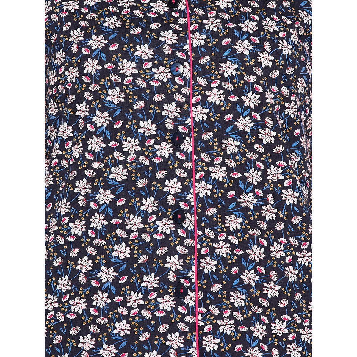 Clovia X Styli  Cotton Floral Print Shirt & Pyjama Set-women-clothing-nightwear-pyjamas-longsets-image-5