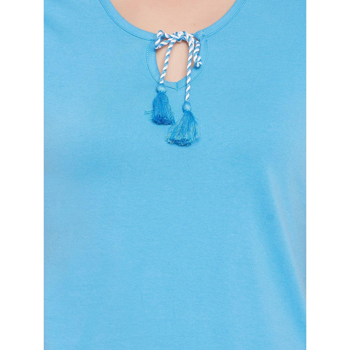 Clovia X Styli  Cotton Basic Top & Floral Print Pyjama Set-women-clothing-nightwear-pyjamas-longsets-image-5