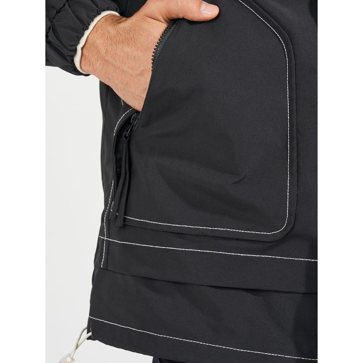 Styli Contrast Stitch Detail Hooded Lined Parka Jacket-men-clothing-jacketsandblazers-jackets-image-6