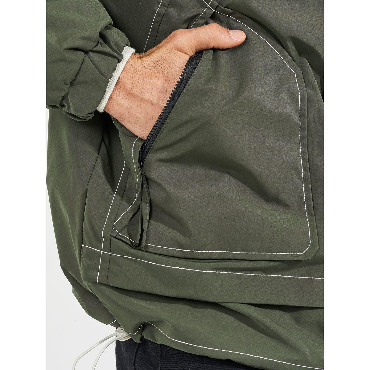 Styli Contrast Stitch Detail Hooded Lined Parka Jacket-men-clothing-jacketsandblazers-jackets-image-4