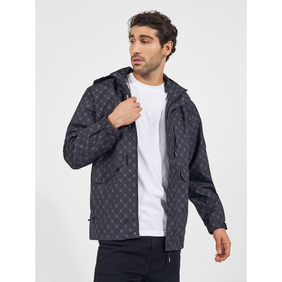 Styli All Over Print Lined Parka Jacket with Concealed Pocket Detail-men-clothing-jacketsandblazers-jackets-image-3