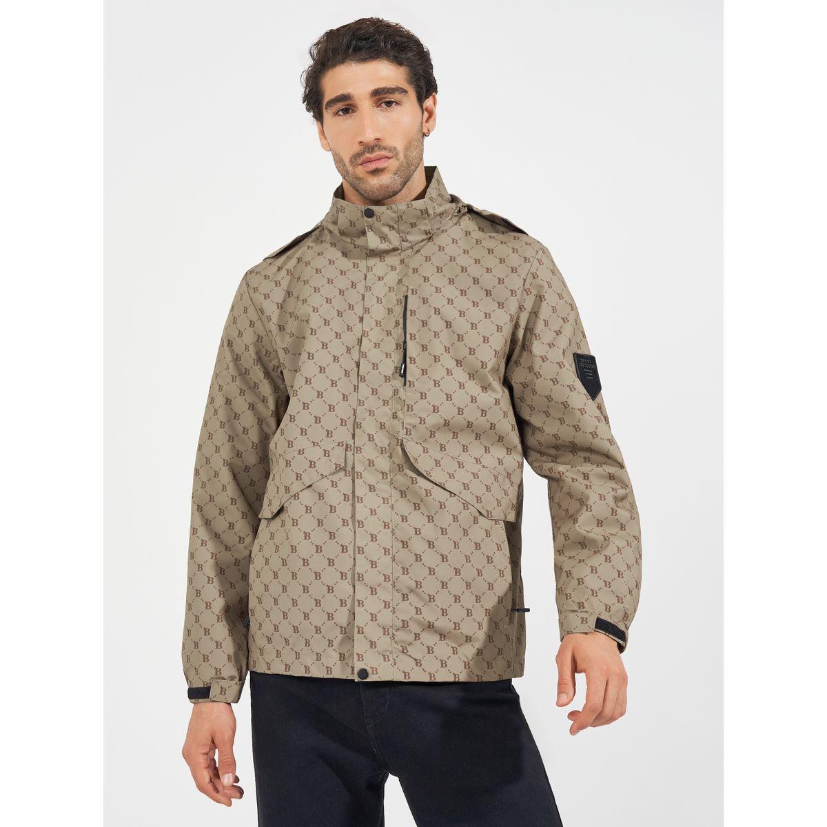 Styli All Over Print Lined Parka Jacket with Concealed Pocket Detail-men-clothing-jacketsandblazers-jackets-image-1