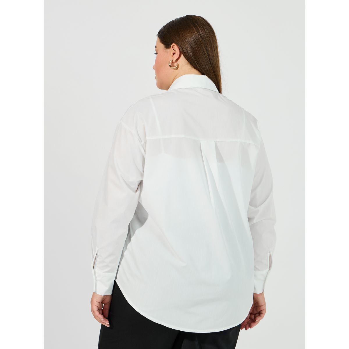 Styli Plus Size Oversized Shirt with Embroidered Collar Detail-women-clothing-shirtsandblouses-shirts-image-5