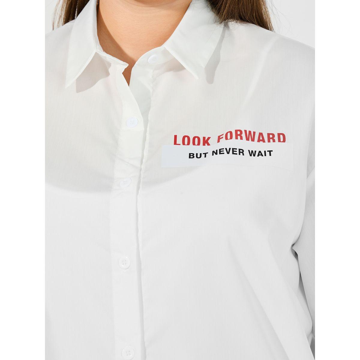 بلوزة فضفاضة بمقاس كبير وطبعة كتابة-women-clothing-shirtsandblouses-shirts-image-4