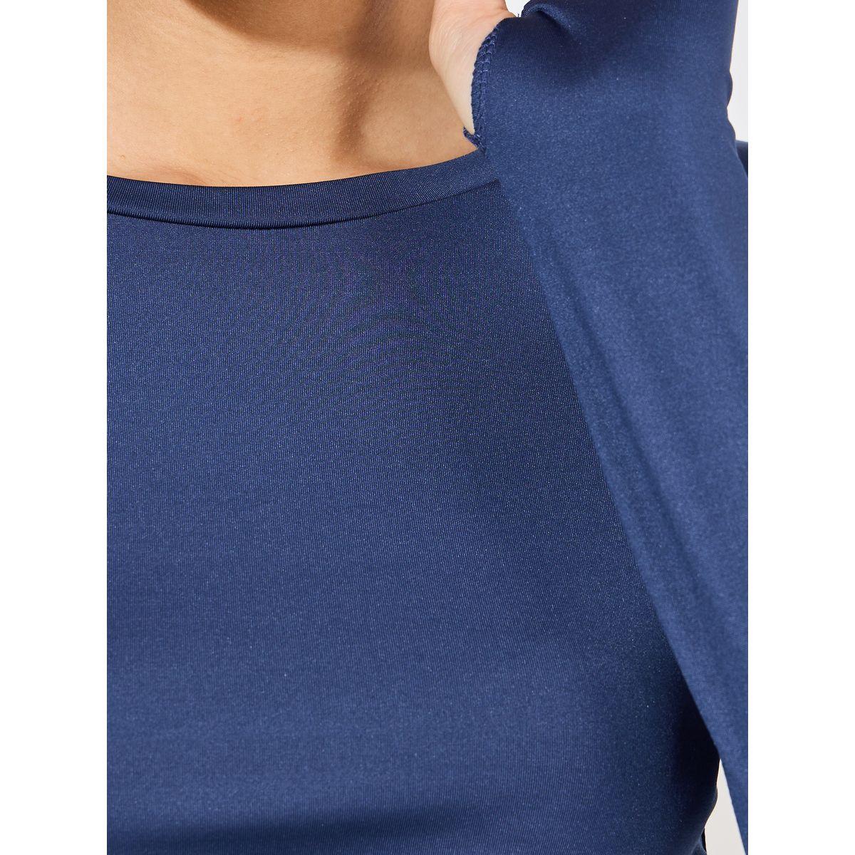 Styli Fitted Round Neck T-Shirt with Thumbhole Sleeves-women-clothing-tshirts-image-3