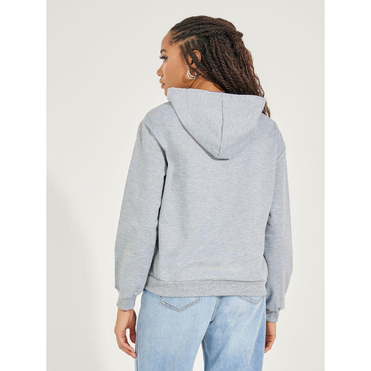Styli Solid Basic Zipper Up Hooded Jacket-women-winterwear-coatsandjackets-jackets-image-5