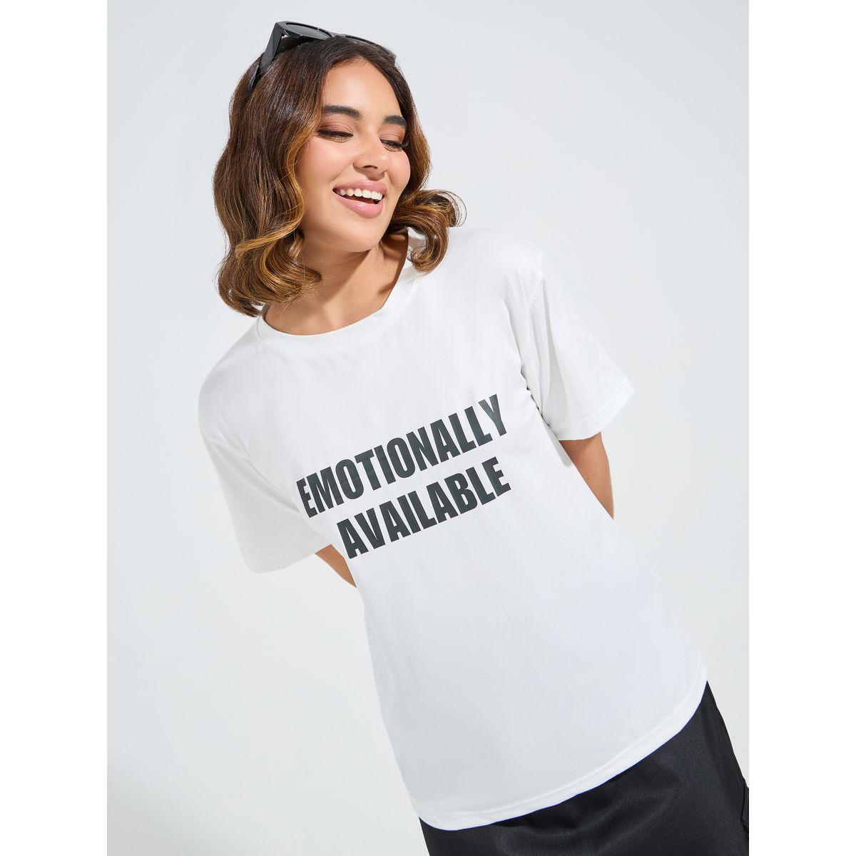 تيشيرت فضفاض مطبع بطبعة كتابة-women-clothing-tshirts-image-3