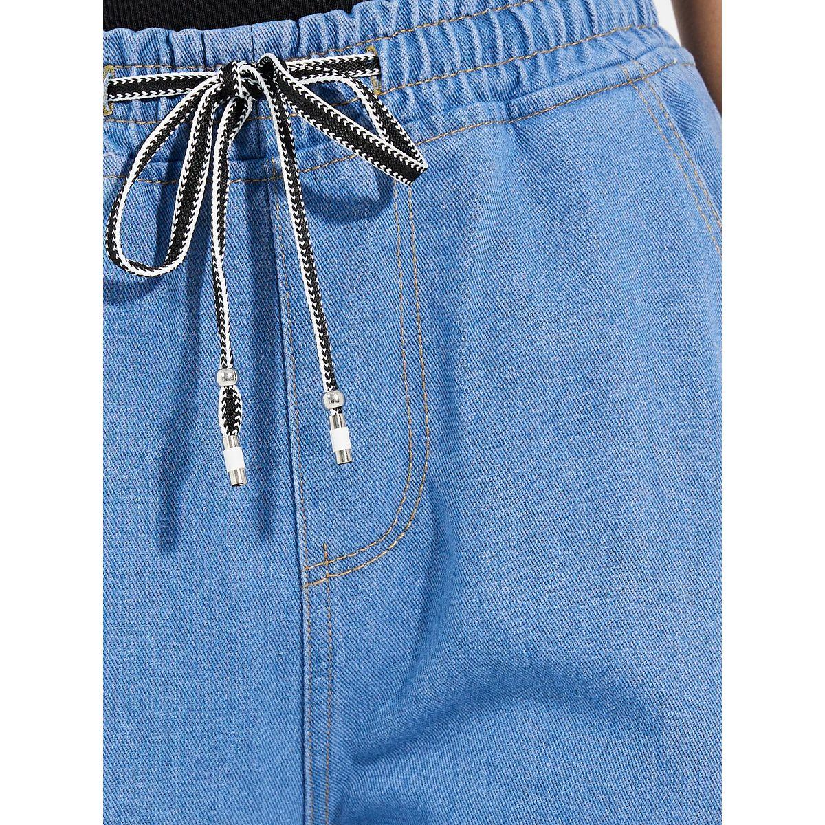 جينز بقصة ارجل مستقيمة وخصر مطاطي-women-clothing-bottoms-jeans-image-3
