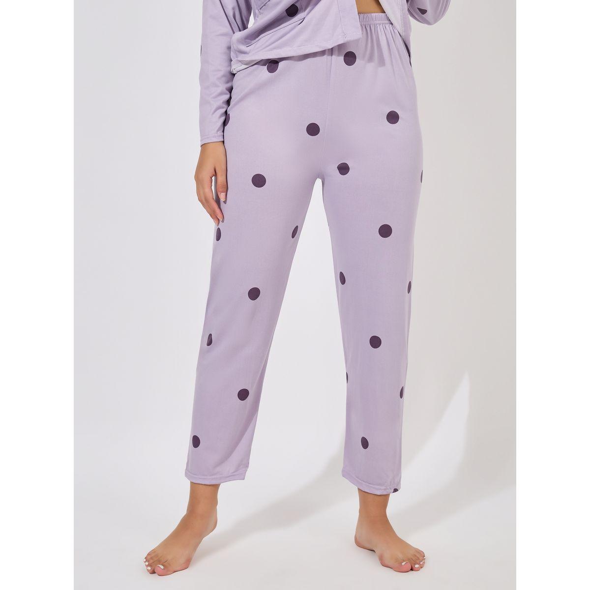 Styli Polka Dot Print Long Sleeve Shirt & Pyjama Set-women-clothing-nightwear-pyjamas-longsets-image-5