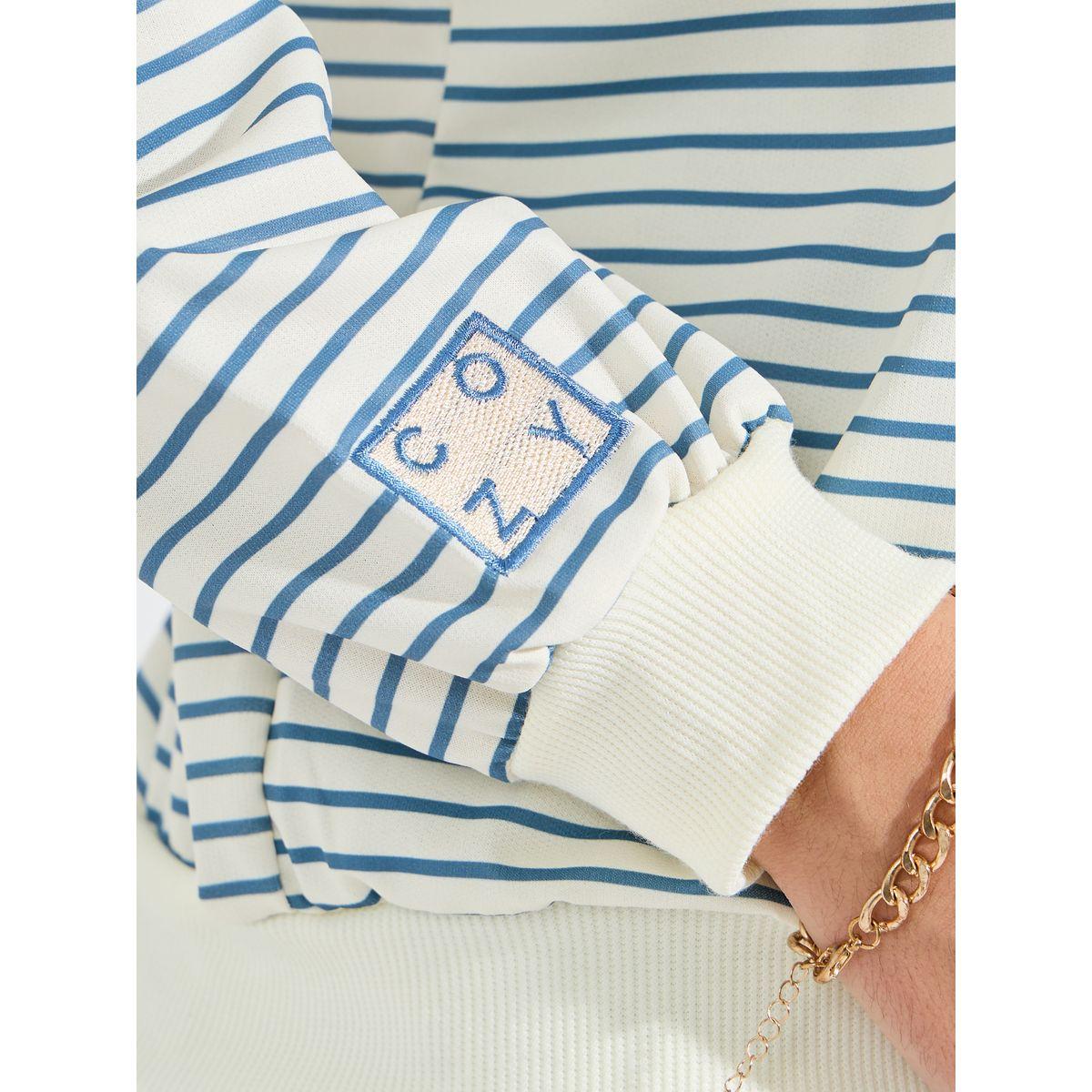 Styli Stripe Detail Oversized Sweatshirt-women-winterwear-hoodiesandsweatshirts-sweatshirts-image-3