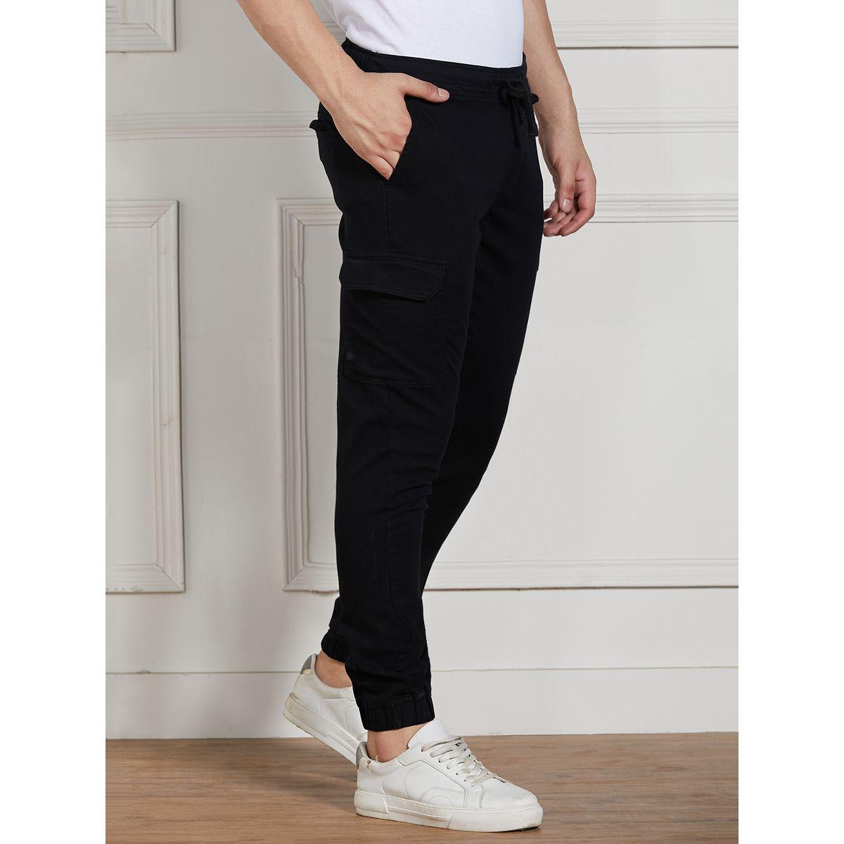 Dennis Lingo X Styli  Cotton Lycra Solid Stretchable Regular Fit Cargo Joggers-men-clothing-bottoms-joggers-image-2
