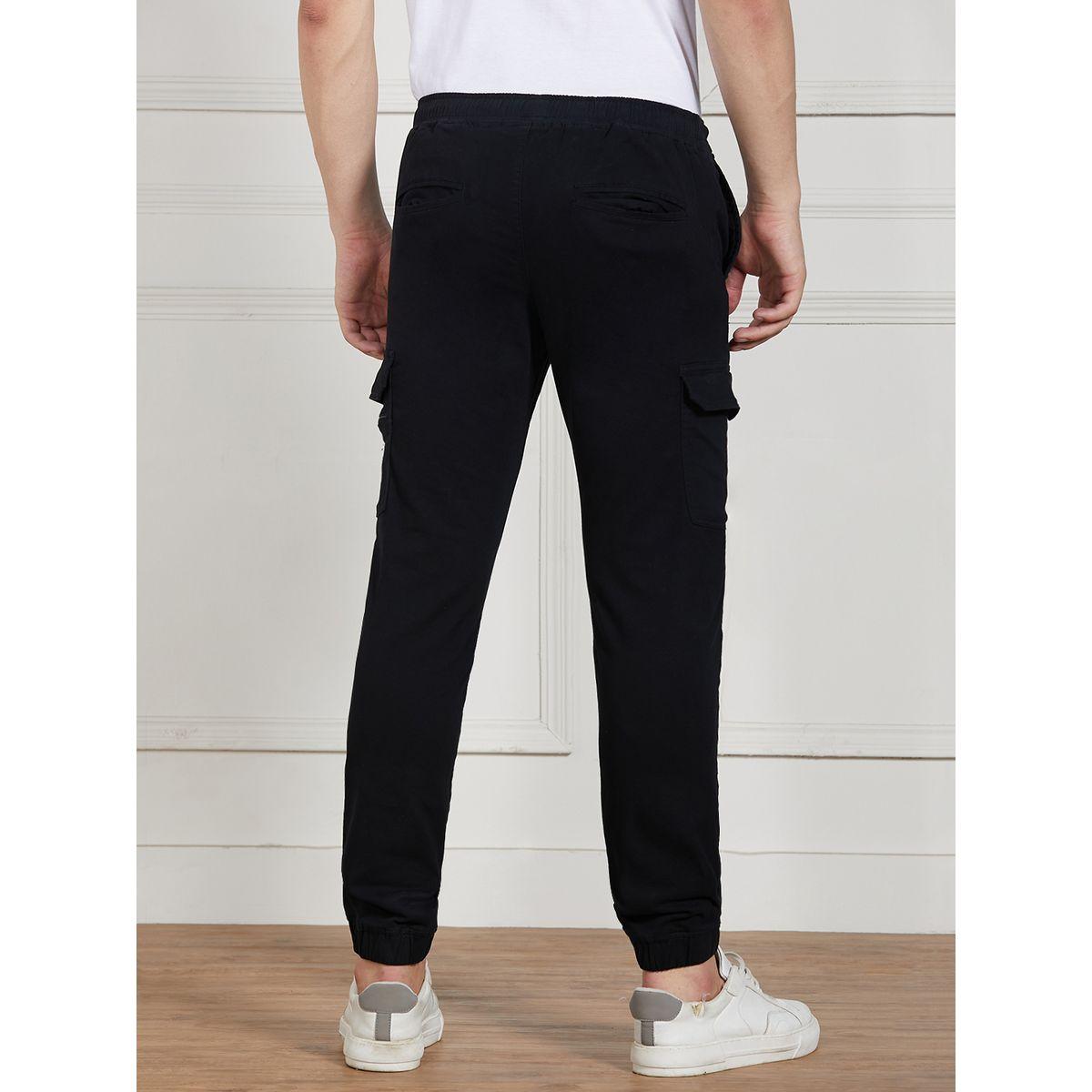 Dennis Lingo X Styli  Cotton Lycra Solid Stretchable Regular Fit Cargo Joggers-men-clothing-bottoms-joggers-image-3