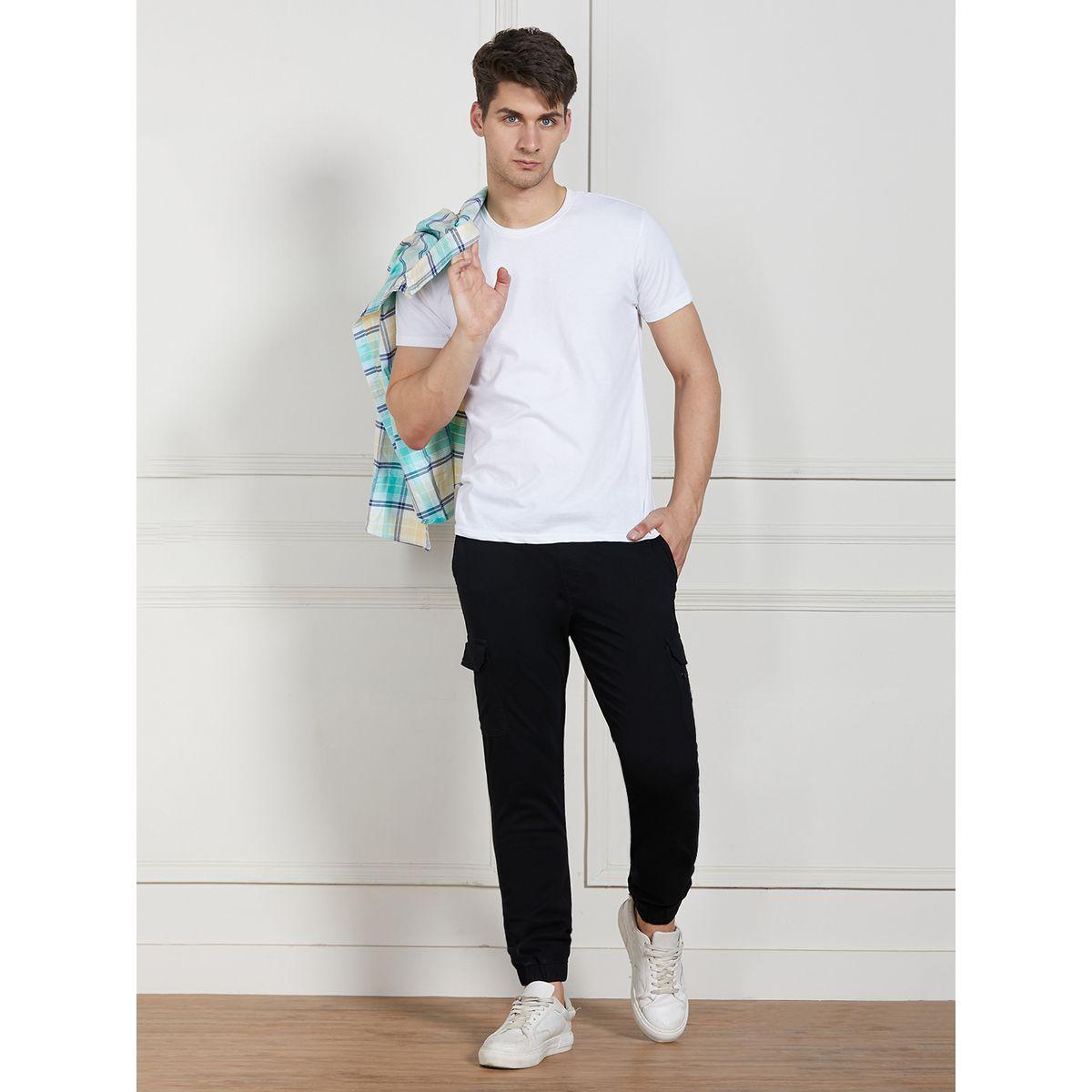 Dennis Lingo X Styli  Cotton Lycra Solid Stretchable Regular Fit Cargo Joggers-men-clothing-bottoms-joggers-image-5
