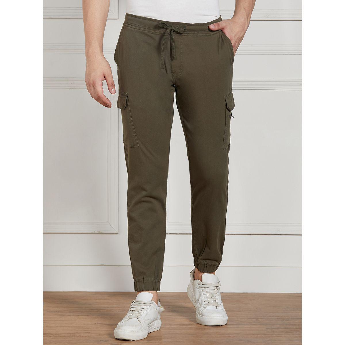 جوغر كارجو سادة قابل للتمدد مع قصة عادية دينيس لينجو × ستايلي-men-clothing-bottoms-joggers-image-1