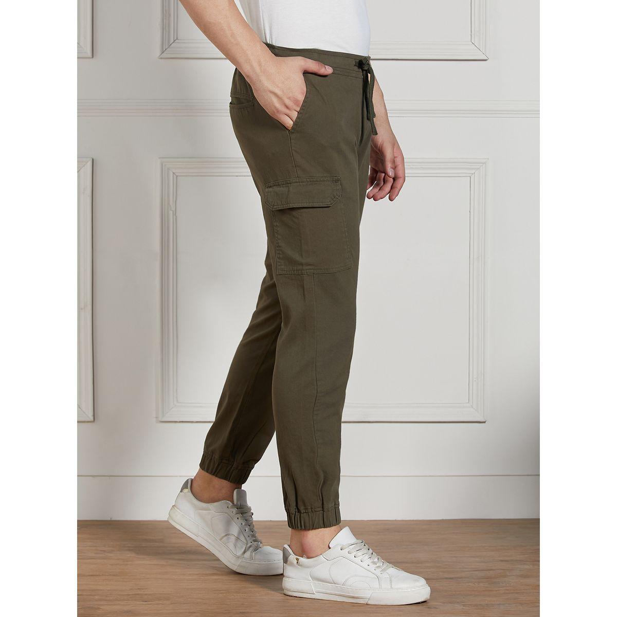 Dennis Lingo X Styli  Cotton Lycra Solid Stretchable Regular Fit Cargo Joggers-men-clothing-bottoms-joggers-image-3