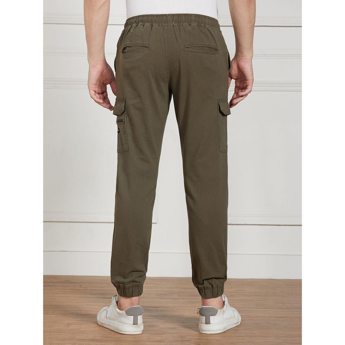 Dennis Lingo X Styli  Cotton Lycra Solid Stretchable Regular Fit Cargo Joggers-men-clothing-bottoms-joggers-image-4