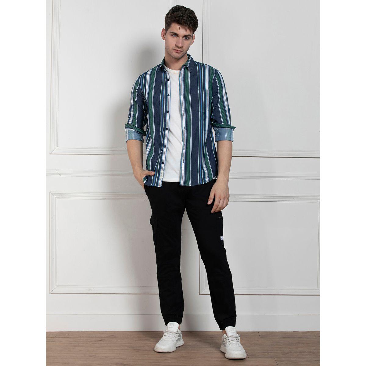 جوغر كارجو سادة قابل للتمدد مع قصة عادية دينيس لينجو × ستايلي-men-clothing-bottoms-joggers-image-6