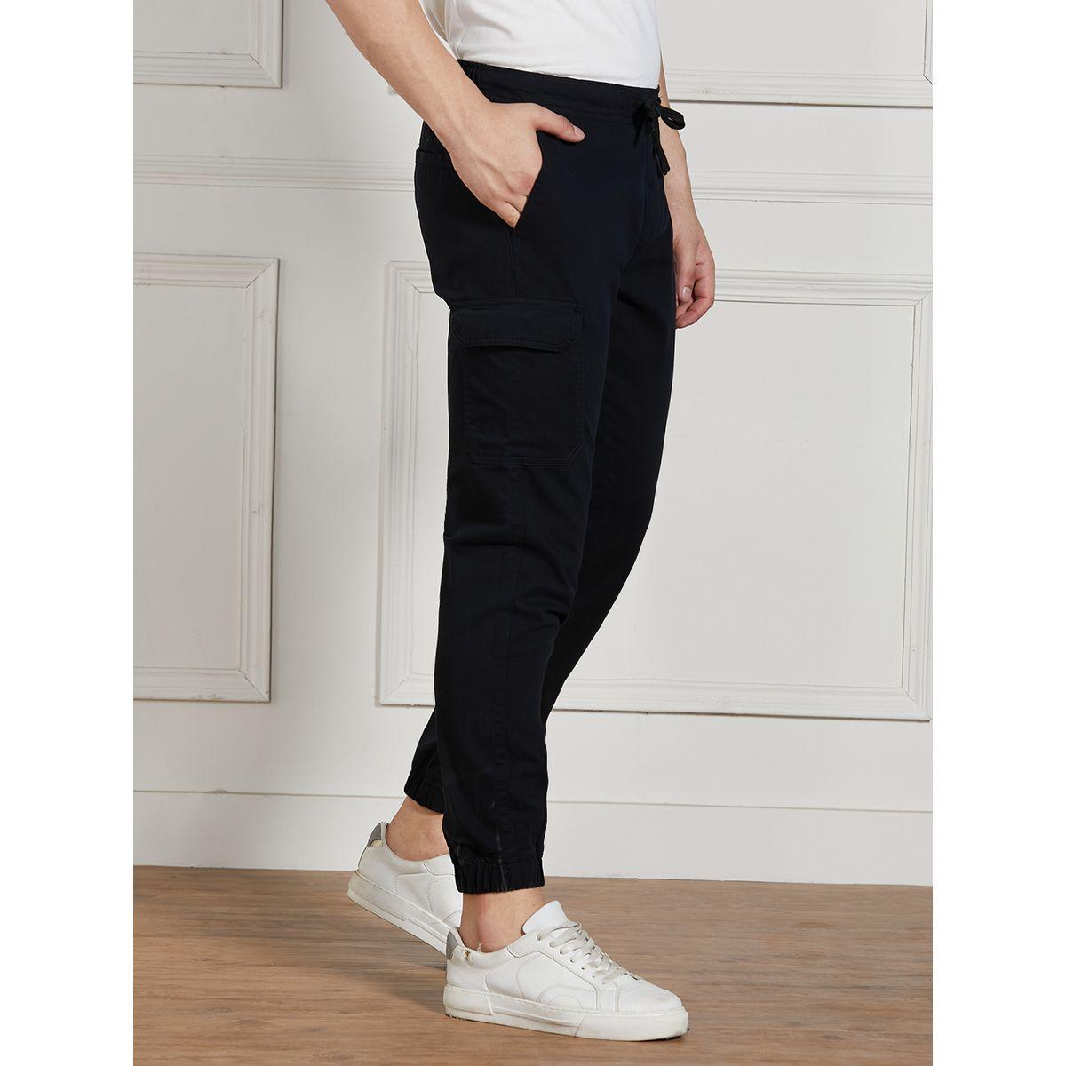 Dennis Lingo X Styli  Cotton Lycra Solid Stretchable Regular Fit Cargo Joggers-men-clothing-bottoms-joggers-image-3