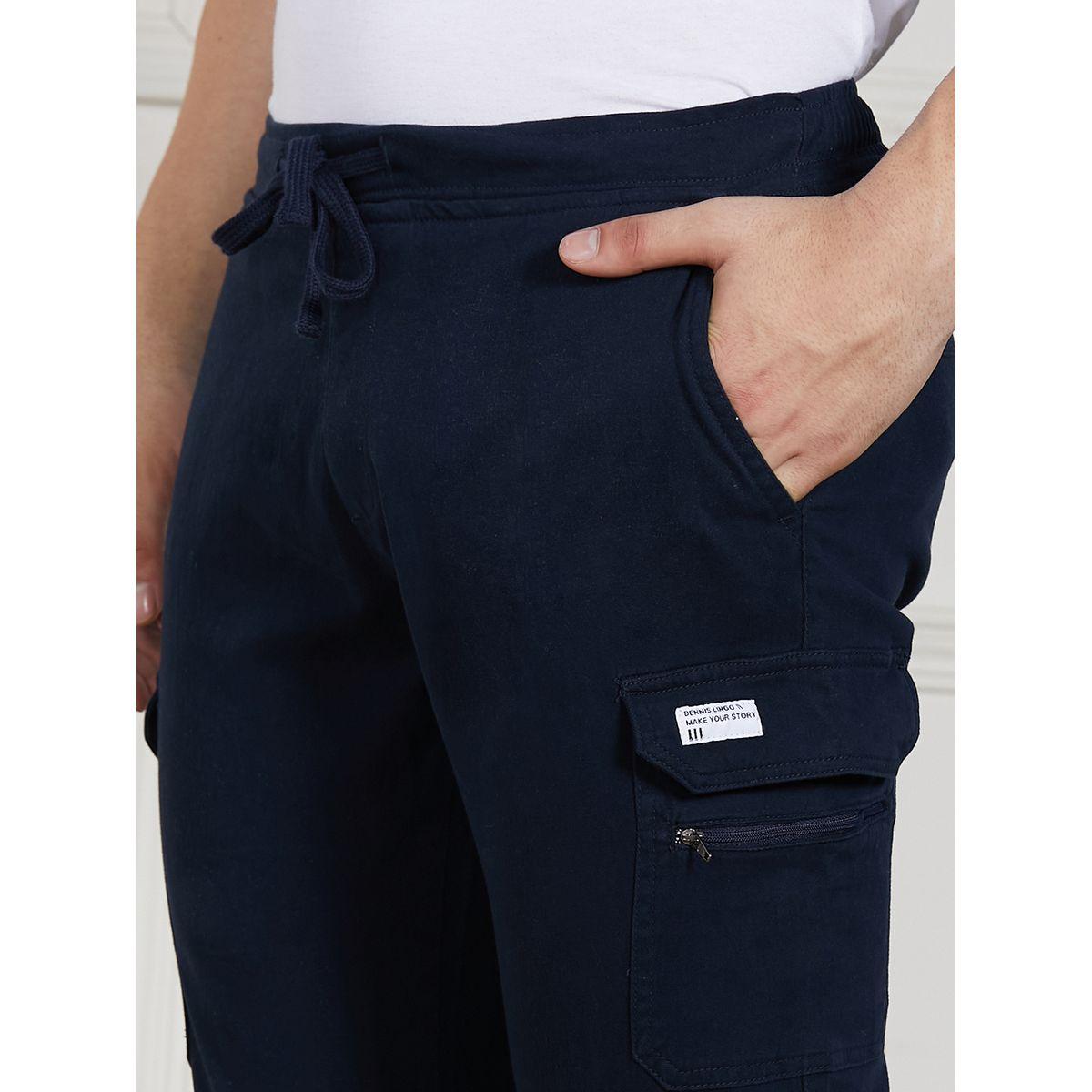 Dennis Lingo X Styli  Cotton Lycra Solid Stretchable Regular Fit Cargo Joggers-men-clothing-bottoms-joggers-image-4