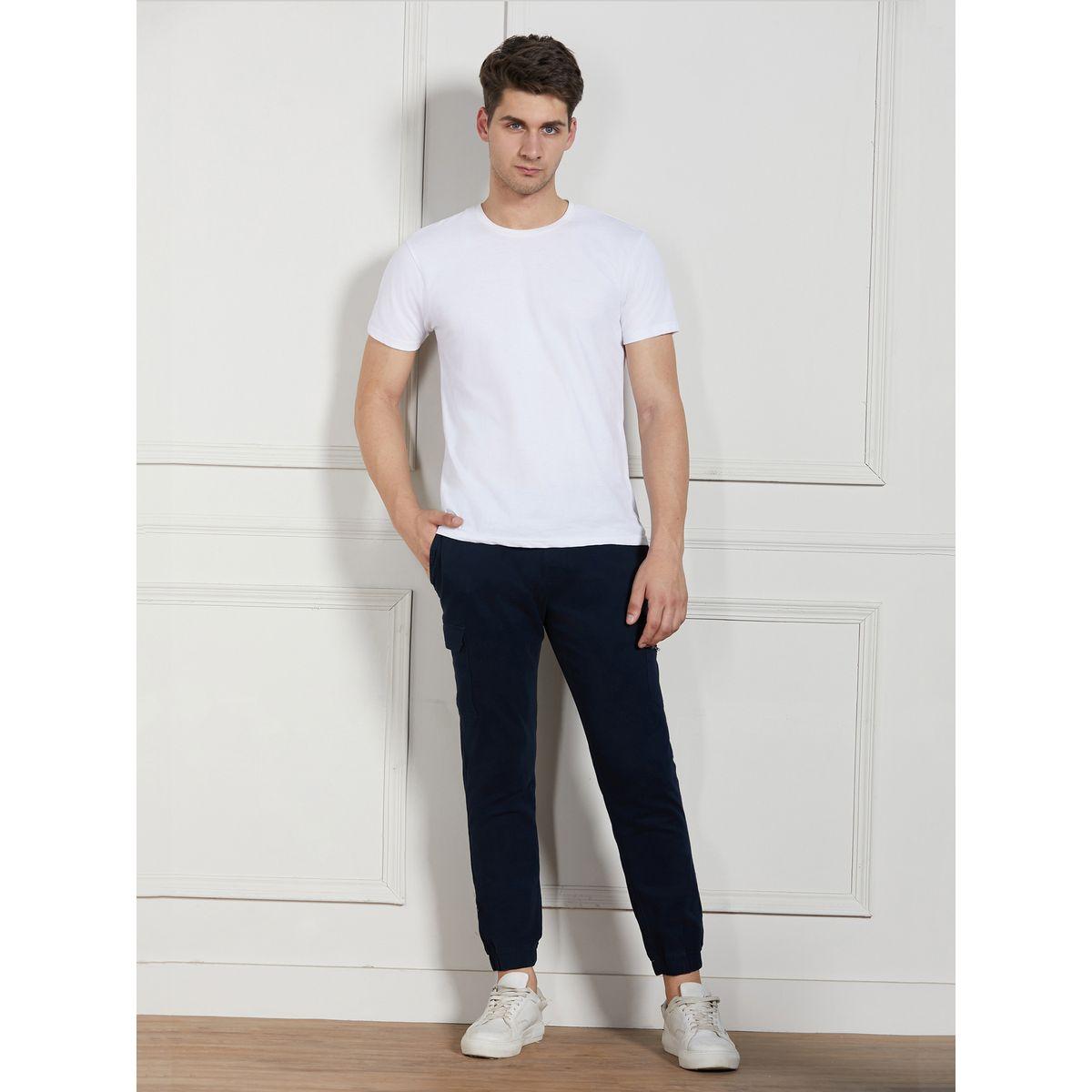 جوغر كارجو سادة قابل للتمدد مع قصة عادية دينيس لينجو × ستايلي-men-clothing-bottoms-joggers-image-5