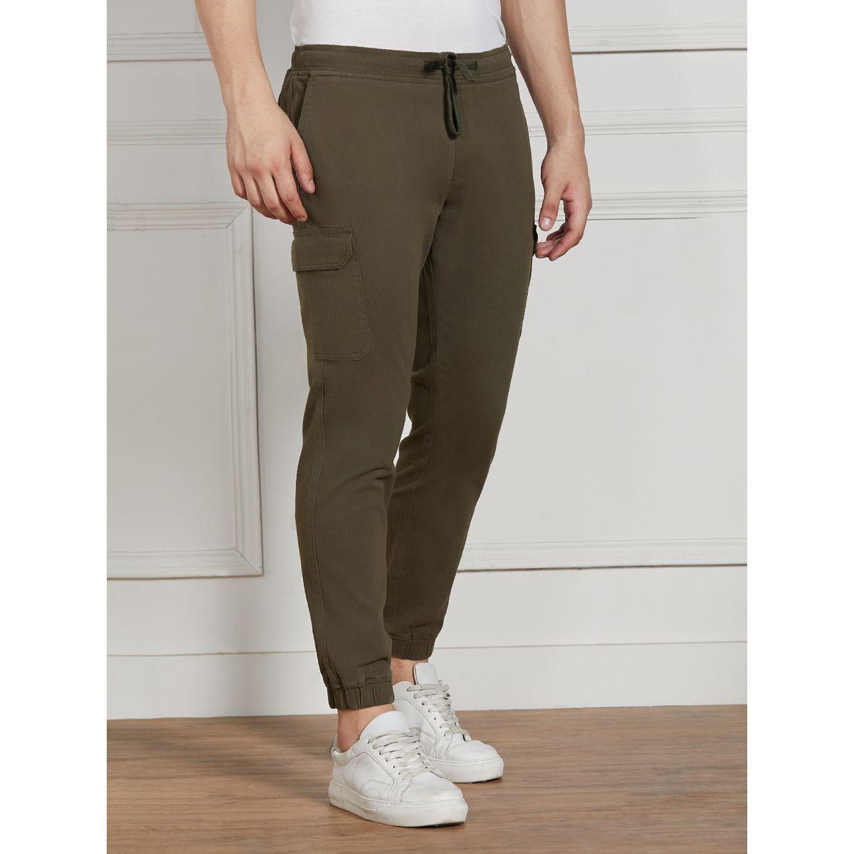 Dennis Lingo X Styli  Cotton Lycra Solid Stretchable Regular Fit Cargo Joggers-men-clothing-bottoms-joggers-image-2