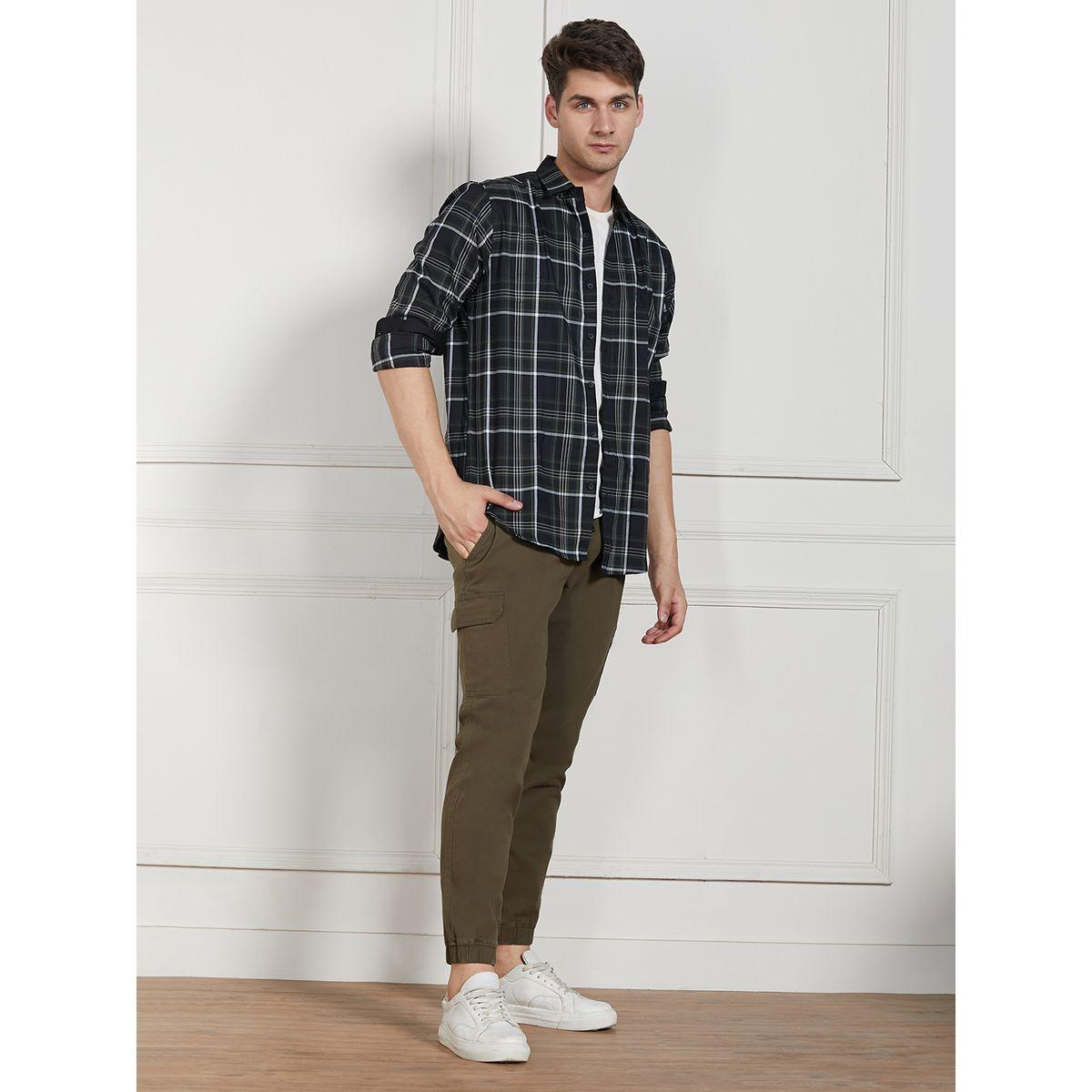 جوغر كارجو سادة قابل للتمدد مع قصة عادية دينيس لينجو × ستايلي-men-clothing-bottoms-joggers-image-5