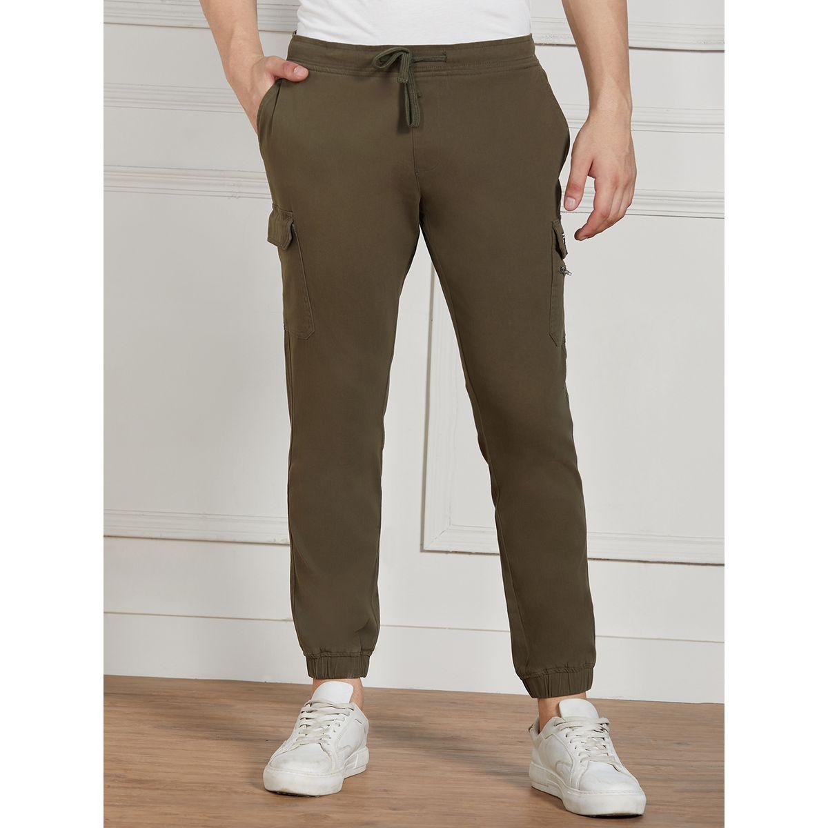 جوغر كارجو سادة قابل للتمدد مع قصة عادية دينيس لينجو × ستايلي-men-clothing-bottoms-joggers-image-6
