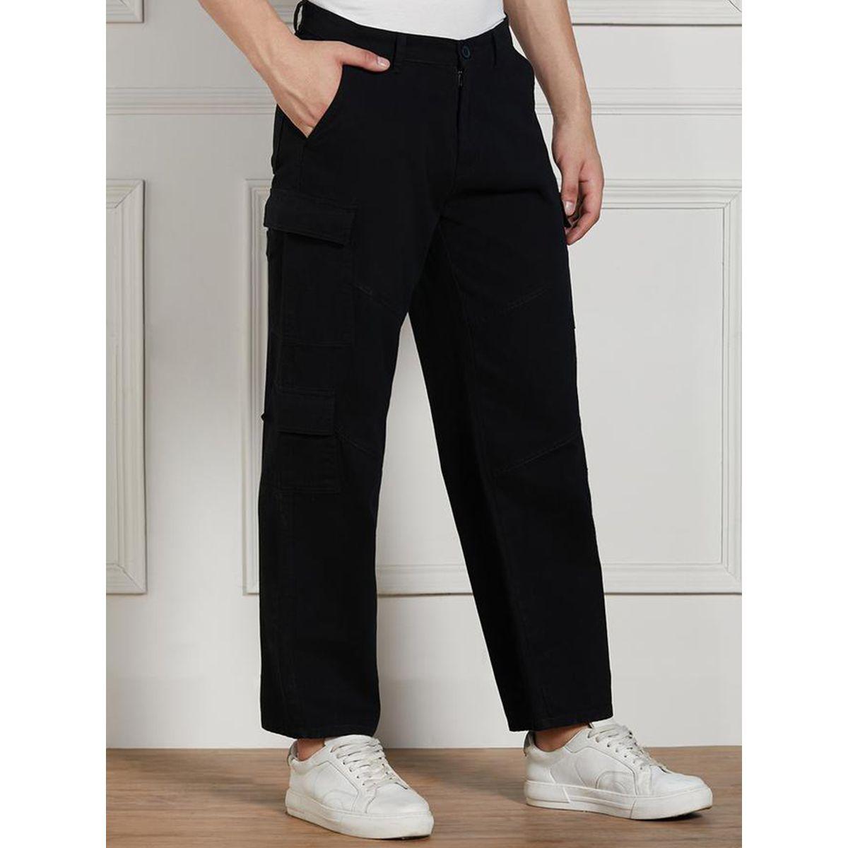بنطال كارجو بقصة مريحة ونسيج قابل للتمدد دينيس لينجو × ستايلي-men-clothing-bottoms-trousersandchinos-trousers-image-1