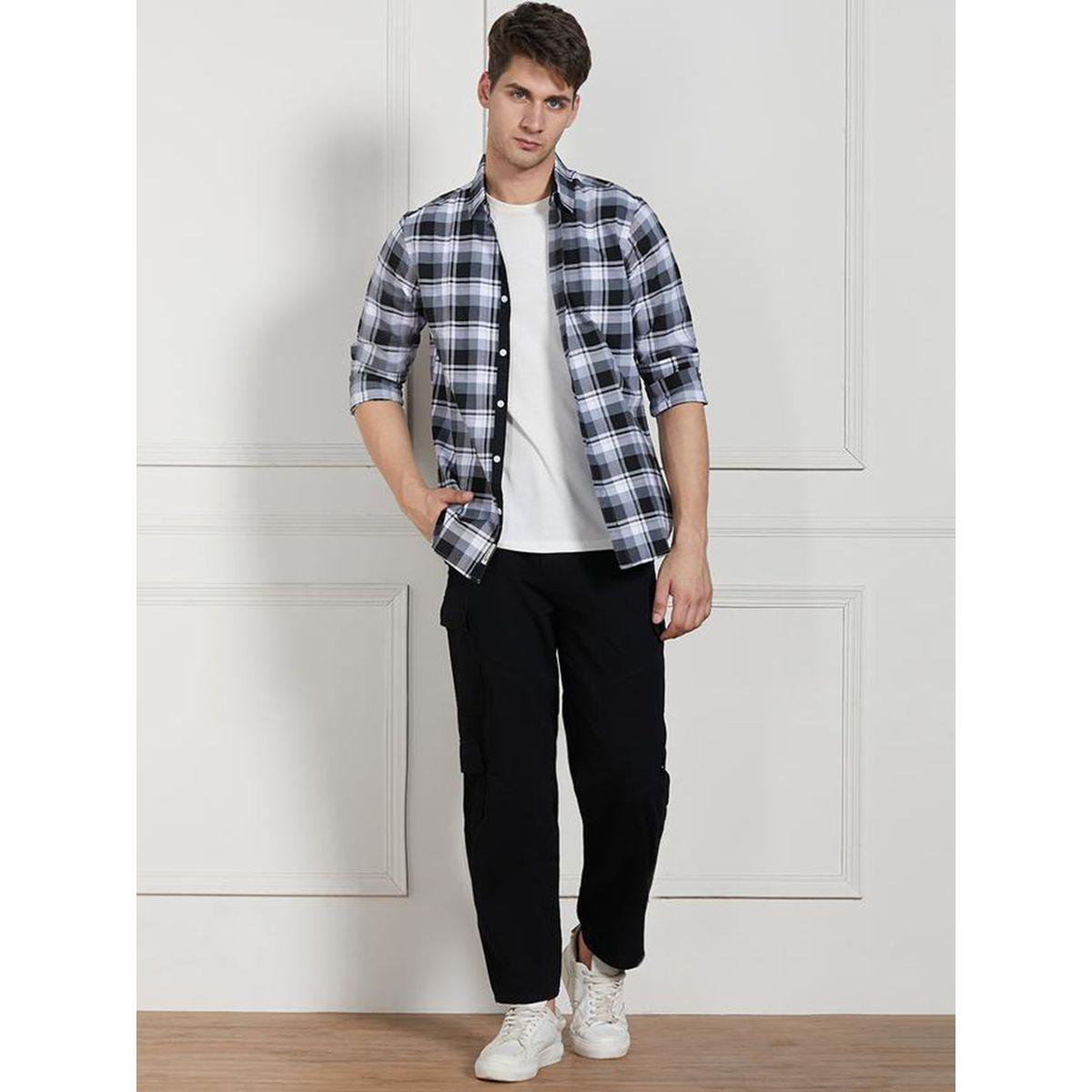 بنطال كارجو بقصة مريحة ونسيج قابل للتمدد دينيس لينجو × ستايلي-men-clothing-bottoms-trousersandchinos-trousers-image-4