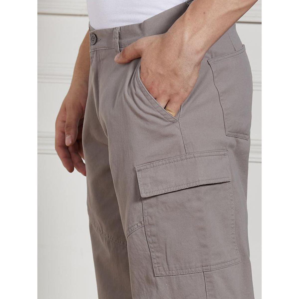 بنطال كارجو بقصة مريحة ونسيج قابل للتمدد دينيس لينجو × ستايلي-men-clothing-bottoms-trousersandchinos-trousers-image-3