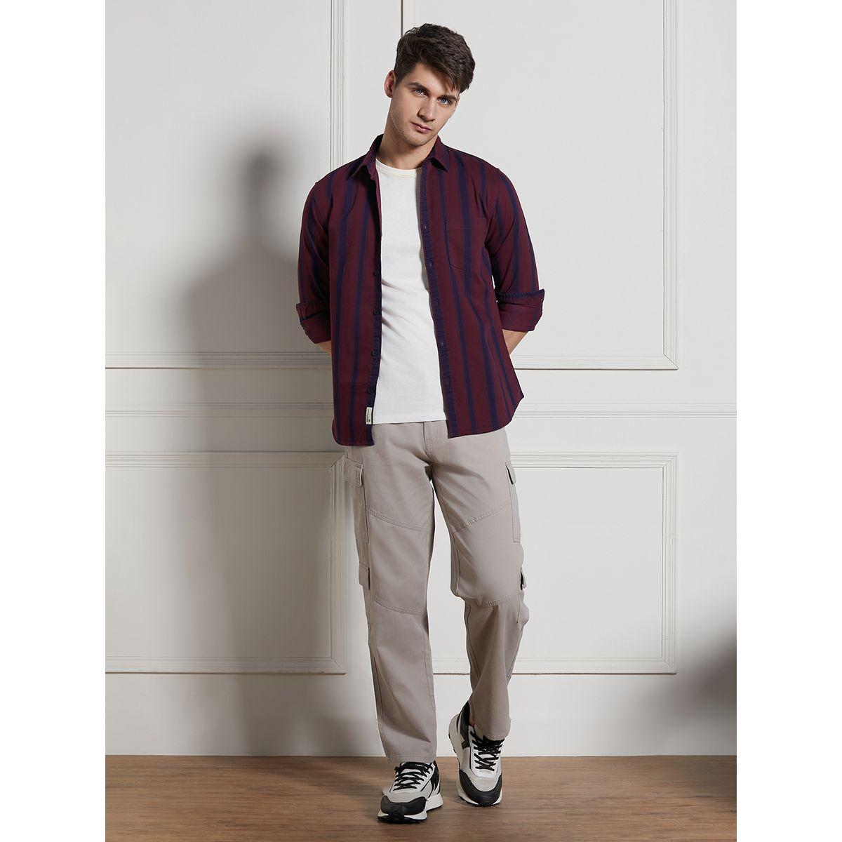 بنطال كارجو بقصة مريحة ونسيج قابل للتمدد دينيس لينجو × ستايلي-men-clothing-bottoms-trousersandchinos-trousers-image-4