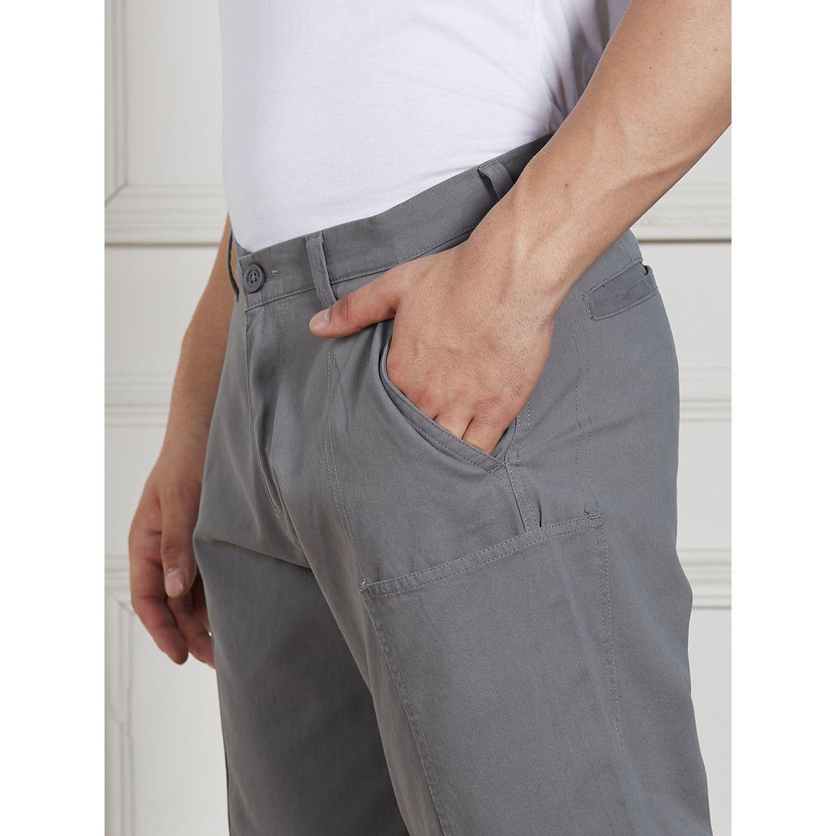 Dennis Lingo X Styli  Cotton Lycra Solid Stretchable Relaxed Fit Cargo Trousers-men-clothing-bottoms-trousersandchinos-trousers-image-4