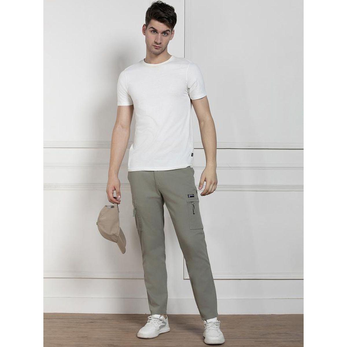 بنطال كارجو بنسيج قابل للتمدد وتفاصيل سحَّاب غلق دينيس لينجو × ستايلي-men-clothing-bottoms-trousersandchinos-trousers-image-4