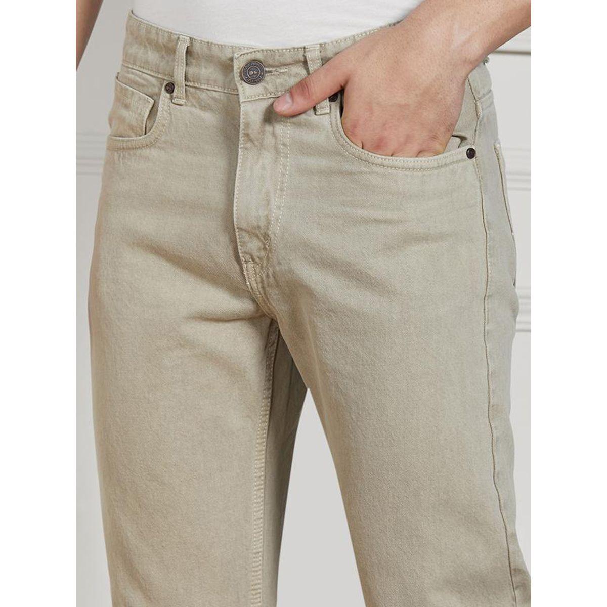 جينز سادة بقصة مريحة وخصر متوسط دينيس لينجو × ستايلي-men-clothing-bottoms-jeans-image-3